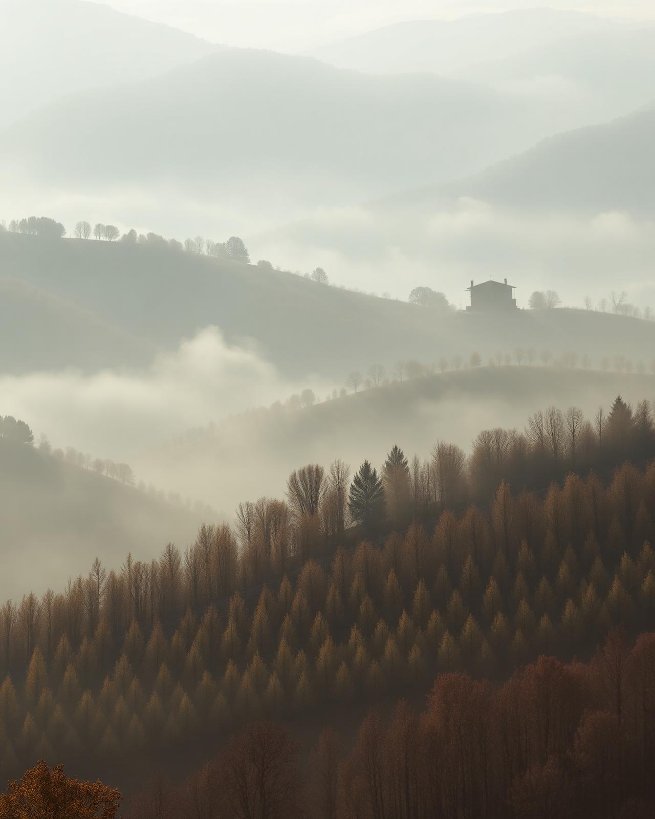Piedmont vineyard landscape